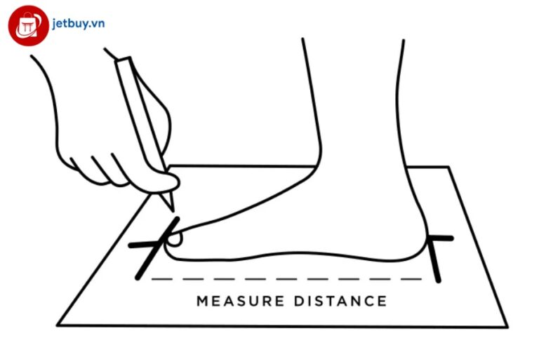 Cách đo kích thước bàn chân để chọn size giày